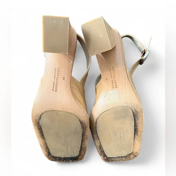 LIKE NEW🌟FREDA SALVADOR | SZ 6 | Cecilia Leather Block Heel Sandal - Picture 6 of 6